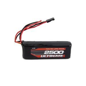 Ultimate 7.4v 2500mah Lipo Flat Rx Battery Pack JR