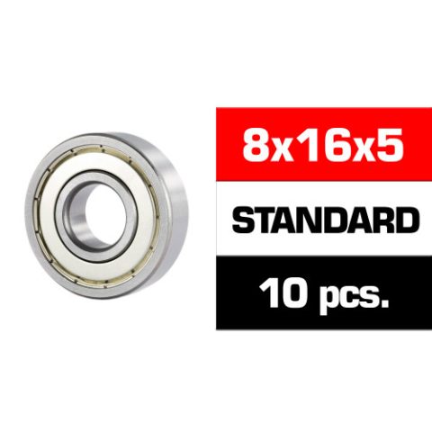 Ultimate 8x16x5MM Select "HS" Metal Shielded Bearing Set (x10)