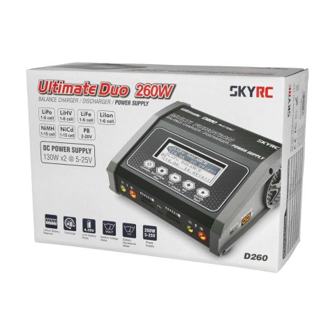 SkyRC D260 AC/DC LiPo 1-6s 14A 260W Charger - Afbeelding 4