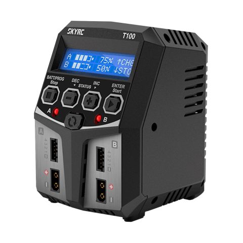 SkyRC T100 AC DUO LiPo 2-4s 5A 2x50W Charger