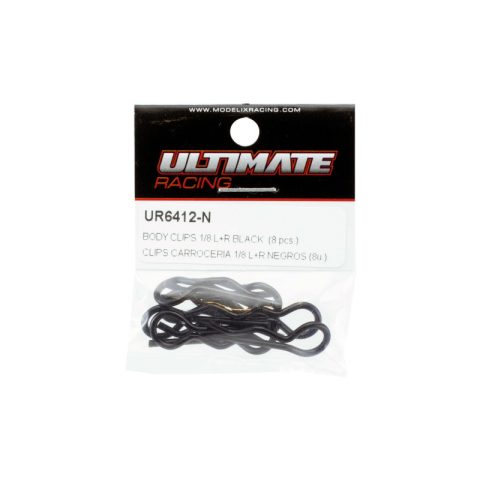 Ultimate Body Clips 1:8 Black (x8) - Afbeelding 2