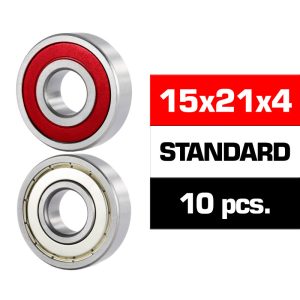 Ultimate 15x21x4mm "HS" Hybrid Seals Bearing Set (x10)