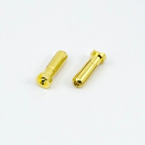 Ultimate 5mm Gold Plug Male (x2)