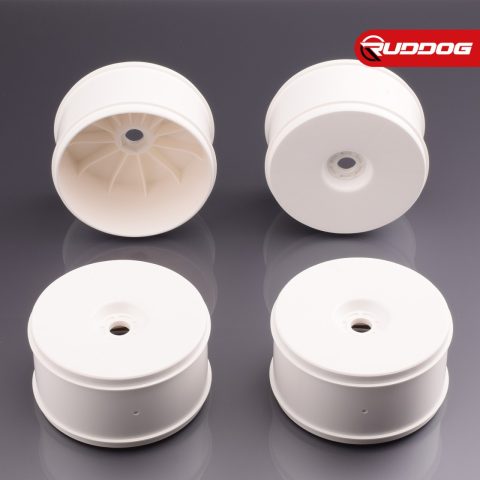 Sweep 1:8 truggy Dish Wheel Offset Zero White (x4)