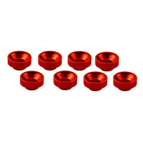 Ultimate M3 Aluminium Servo Washer Red (x8)