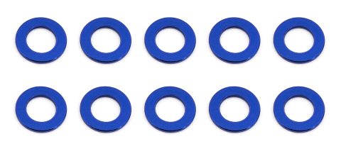 AS31381 - Team Associated Ballstud Washers, 5.5x3.0x0.5 mm, blue aluminum