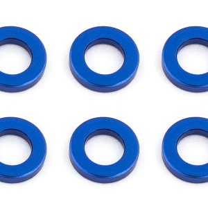 AS31382 - Team Associated Ballstud Washers, 5.5x3.0x1.0 mm, blue aluminum