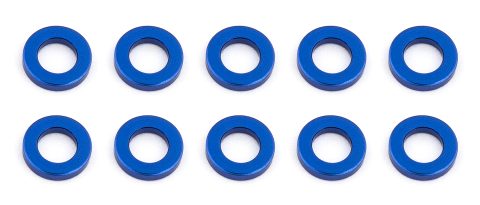 AS31382 - Team Associated Ballstud Washers, 5.5x3.0x1.0 mm, blue aluminum