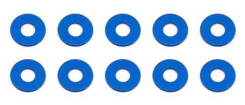 AS31384 - Team Associated Bulkhead Washers, 7.8x0.5 mm, blue aluminum