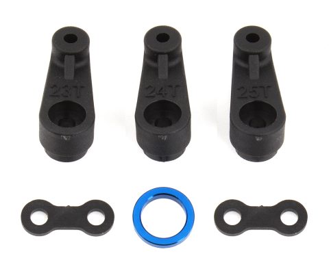AS91728 - Team Associated RC10B6 Servo Horns, 15.5 mm