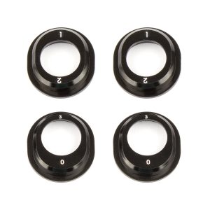 AS91793 - Team Associated RC10B6.1 Aluminum Differential Height Inserts, black