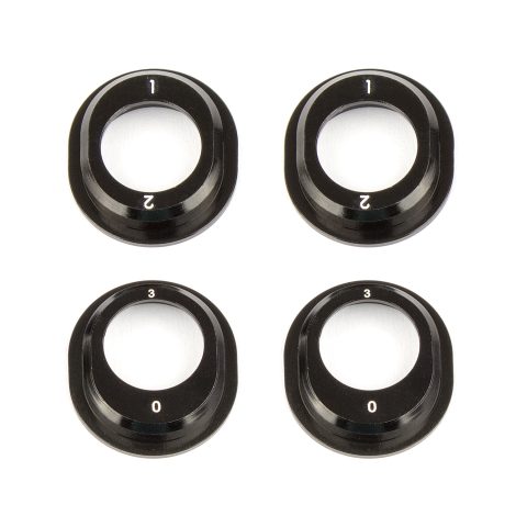 AS91793 - Team Associated RC10B6.1 Aluminum Differential Height Inserts, black