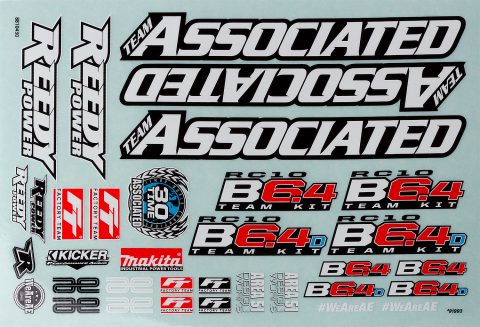 AS91993 - Team Associated RC10B6.4 Decal Sheet