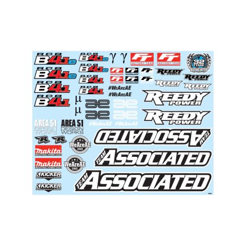 AS81651 - Team Associated RC8B4.1 Decal Sheet