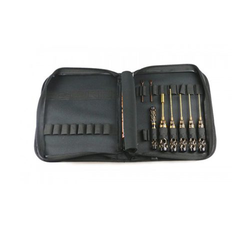Arrowmax toolset for 1/10 touring cars (8pcs) with tools bag