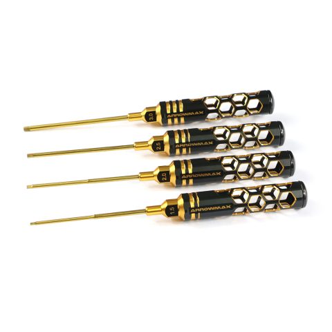 Arrowmax allen wrench set Black Golden (4pcs) 1.5/2.0/2.5/3.0