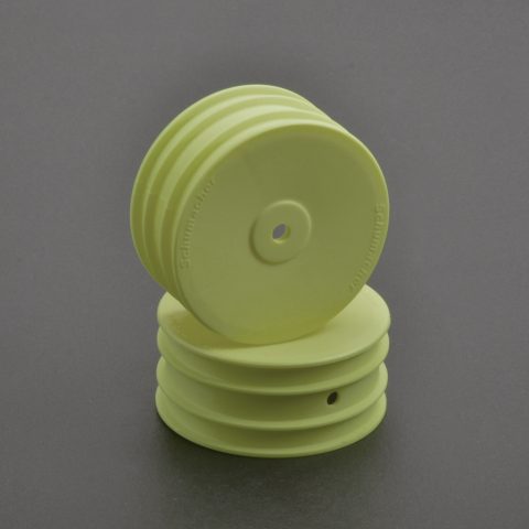 Schumacher wheel - front 4WD - Yellow - Off Road (x2)