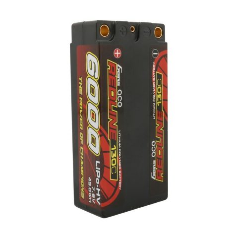 Gens ace Redline Series 6000mAh 7.6V 130C 2S2P HardCase HV Shorty Lipo Battery - Afbeelding 3