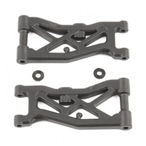 AS92297 - Team Associated RC10B74 FT Front Suspension Arms, carbon fiber