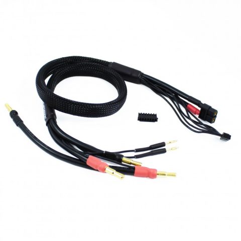 Ultimate 2 x 2s Charge Cable Lead with XT60 - 4mm & 5mm bullet connector (60cm)