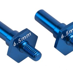 AS92462 - Team Associated RC10B7 Front Axles, 6.5mm, blue aluminum