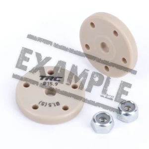 TRC Shock pistons 3x1.5 + 2x1.6 Conical (O.D. 15.90mm/I.D. 2.6mm/H. 2.7mm) (x2)