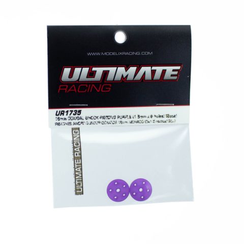Ultimate 16mm Conical Shock Pistons (1.5mm x 5 Angled Holes) (x2) - Afbeelding 2
